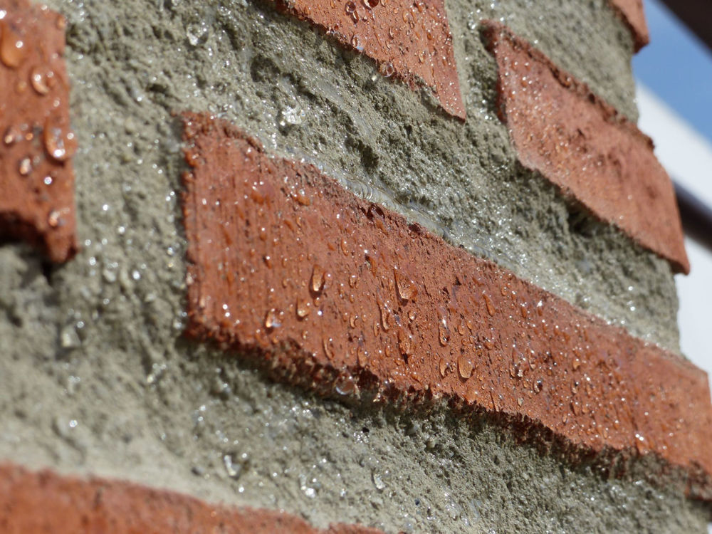Water Repellent treatment on brick